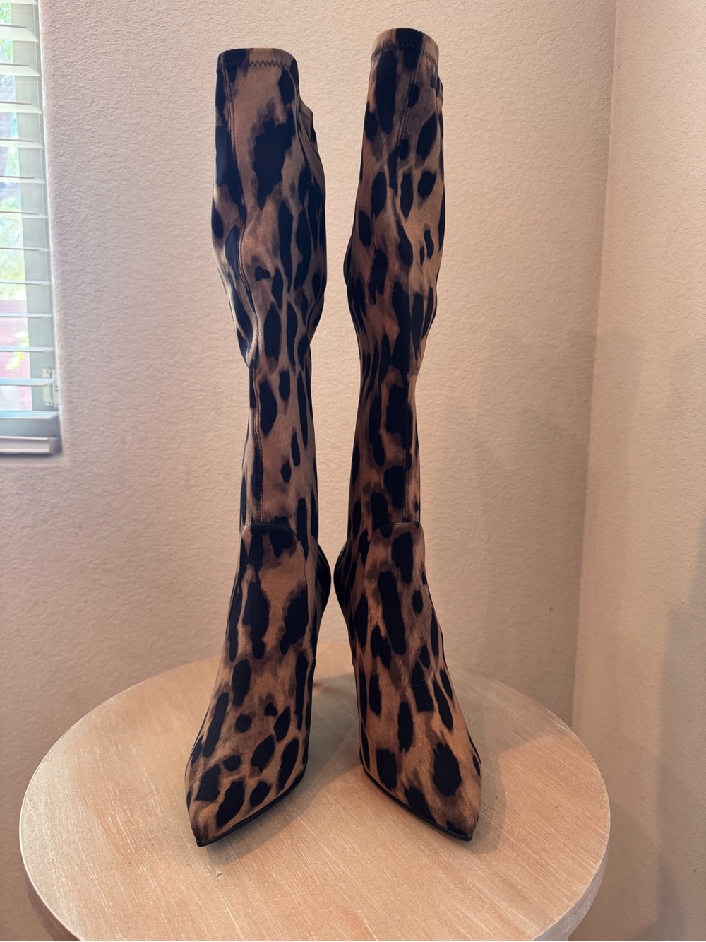 Stuart Weitzman Wanessa 95 Leopard Print Sock Boot - Size 9 - NIB - Retail $695